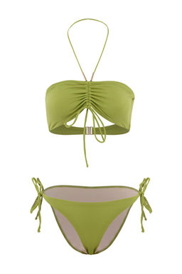 Ye_il Straplez Kapl_ Aksesuarl_ Normal Bel Regular Bikini Tak_m_ TBESS26BT00183 - Trendyolmilla фото 4