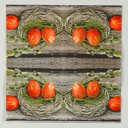 Салфетки бумажные на Пасху «Пасхальные яйца», 25×25 см, набор 20 шт.