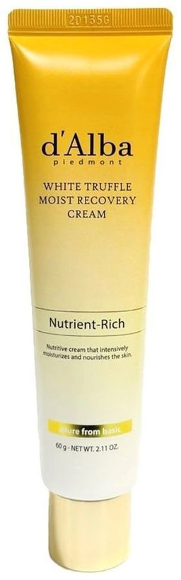 DAlba White Truffle Moist Recovery Cream, 60g - Питательный антивозрастной крем для лица