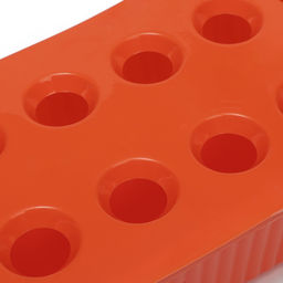 Цена за 2 шт. Ящик для выращивания зелёного лука, 29×16×8.5 см, 2.5 л, 10 лунок, пластик, оранжевый, Greengo