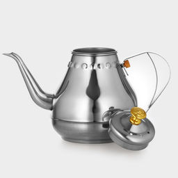 Заварочный чайник Леранс, 1.2 л, металлическое сито, нержавеющая сталь, хромированный