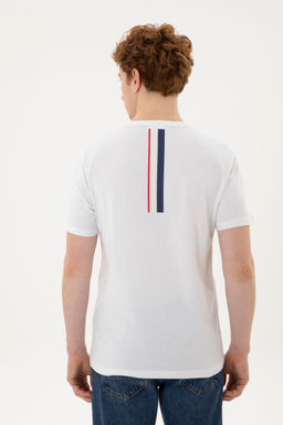 Футболка U.S. Polo Assn белая из хлопка  фото 12