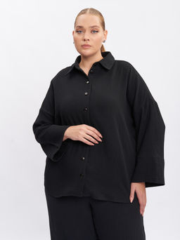 Блузка из муслина BL28501BLK01 - Артесса фото 4