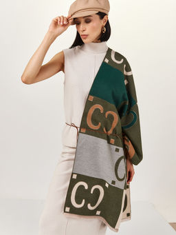 в составе ШЕРСТЬ  и КАШЕМИР Большой, мягкий, теплый  двусторонний палантин - Tantino фото 6