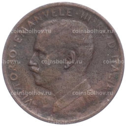 Монета 1 чентезимо 1914 года Италия