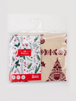 Фартук "Доляна" Merry Christmas 60х65см, 100%хл, рогожка 164 г/м2