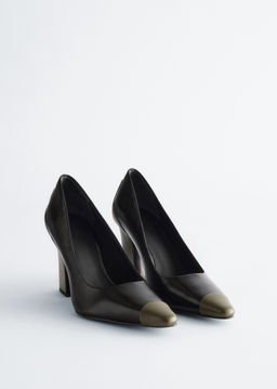 Zapatos de tac?n de piel con bloques de color - H&m фото 4