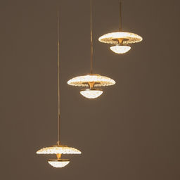 Светильник BayerLux «Галви» LED 36 Вт 4000К золото 16×16×19-110 см