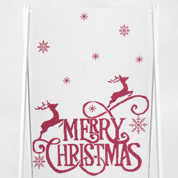 Полотенце х/б 9с23.111ж1 Merry Christmas(ДТЭ бордовый) 50х140см