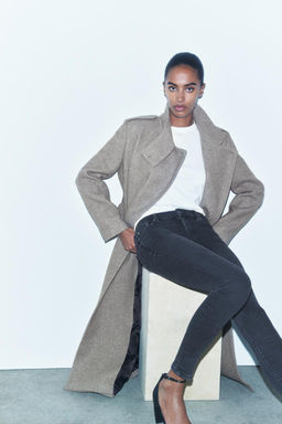 ZW COLLECTION SKINNY MID-WAIST JEANS - Zara фото 6