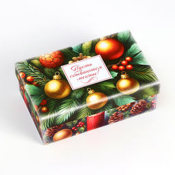 Набор подарочных новогодних коробок 10 в 1 Ёлочные игрушки, 32.5?20?12.5 - 12?7?4 см