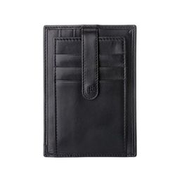 Кардхолдер кожаный Antica Toscana серии Clemente | черный