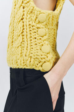 THICK KNIT WAISTCOAT - Zara фото 2