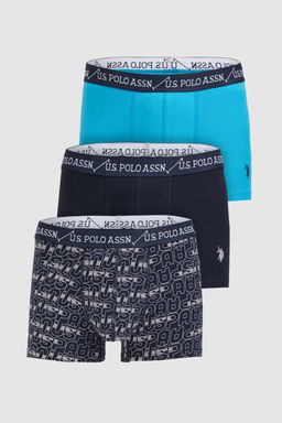 Erkek Lacivert 3l_ Boxer Tak_m_