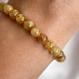 Браслет из Рутилового кварца "Волосатик" 16,5 см