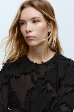 Blusa en tejido jacquard - H&m фото 3