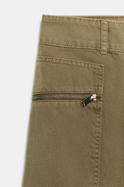 Z1975 MID-WAIST CARGO JEANS WITH ZIPS - Zara фото 20