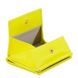 Итальянский кожаный кошелек DuDu серии Flavio | цитрусовый желтый - Dudubags фото 4
