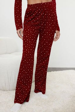 Trendyolmilla Lacivert %100 Pamuklu Galaksi Desenli Orme Pijama Tak?m? THMAW25PT00097  фото 13