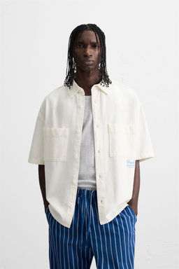 CONTRAST EMBROIDERY SHIRT - Zara фото 2