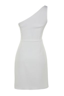 Ekru Vucuda Oturan Tek Omuzlu Mini Astarl? Dokuma Elbise TWOSS23EL01757 - Trendyolmilla фото 8