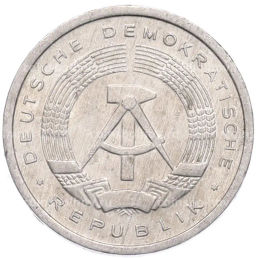 Монета 1 пфенниг 1983 года Восточная Германия (ГДР)