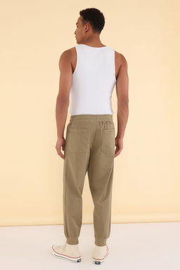 TRENDYOL MAN Haki Unisex Gabardin Kumas Rahat Jogger Pamuklu Pantolon TMNSS25PL00023 - Trendyolmilla фото 5
