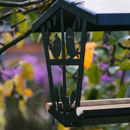 Кормушка для птиц металлическая "Теремок" 26х20,5х20см, черный (Россия)