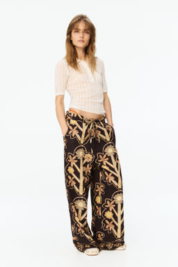 Pantal?n de sarga con estampado floral - H&m фото 2