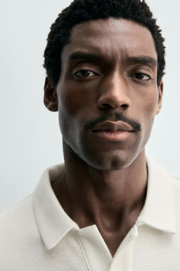 POLO RELAXED FIT ESTRUCTURA / Blanco roto - Zara фото 5