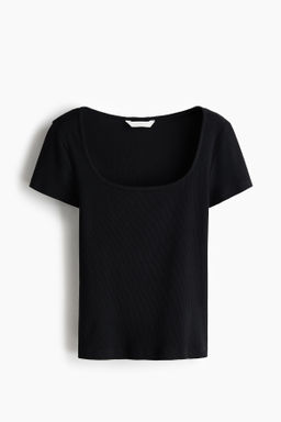 Camiseta en canal? de algod?n - H&m фото 2