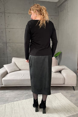 Джемпер Rumoda 2162 черный/длинный рукав  фото 2