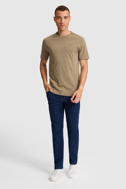 Erkek Haki Regular Fit Bisiklet Yaka Basic Ti__rt - U.s. polo assn фото 2