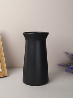 Ваза 20 см черная / WRF-159 /уп 12/без и/уп - ГалеонТрейд фото 2