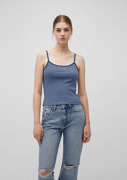 Cizgili Lacivert Atlet - Mavi фото 3