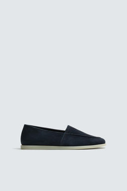 MOCAS?N PIEL CASUAL / Azul