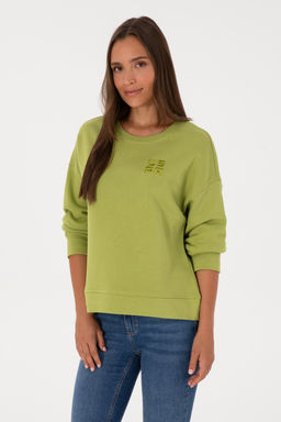 Kad_n F_st_k Ye_ili Basic Sweatshirt Sepette S_rpriz _ndirim - U.s. polo assn фото 3