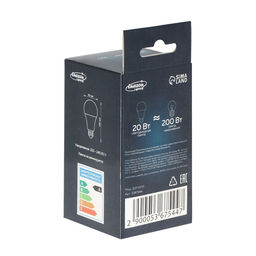 Лампа светодиодная Luazon Lighting, A60, 20 Вт, E27, 1620 Лм, 4000 К, свечение нейтральное белое