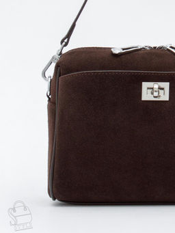 Сумка женская кожаная 6169Q coffee Polina&Eiterou