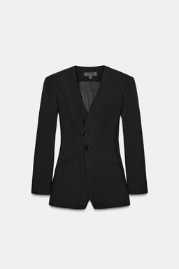 DOUBLE-BREASTED SHORT BLAZER JUMPSUIT - Zara фото 7