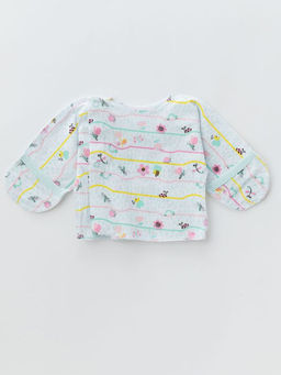 Распашонка для малышей из тонкого хлопка, зелёный - Lesi kids фото 13