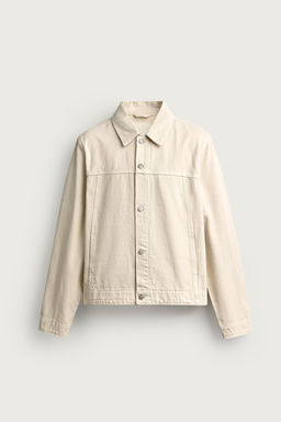 CAZADORA DENIM B?SICA / Blanco roto - Zara фото 5