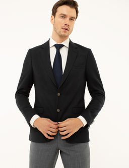 Темно-синяя приталенная куртка - Cacharel фото 7