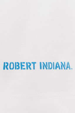 CONTRAST SLOGAN T-SHIRT