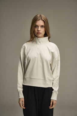 Свитшот Серо-бежевый COMMUTE Sweatshirt - Anta фото 2