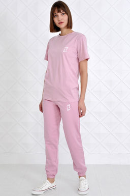 Арт. 2349 Костюм женский пудра 44-52 (5 шт) Цвет:верх- пудра, низ- пудра - Калинка фото 15