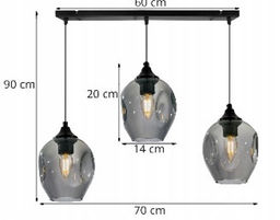 Люстра Подвес PP-000503-3BK