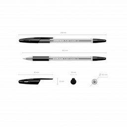 Цена за 50 шт. Ручка шариковая ErichKrause R-301 Stick&Grip Classic 1.0, цвет чернил красный (в коробке по 50 шт.)