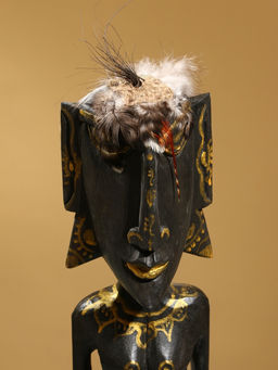 Сувенир интерьерный «Абориген», 19×14×100 см, дерево, чёрный