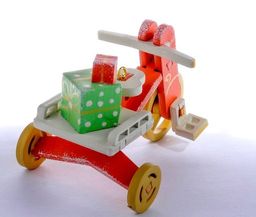 Елочная игрушка - Детский велосипед с багажником 410-3 Classic Trunk - Idh фото 3